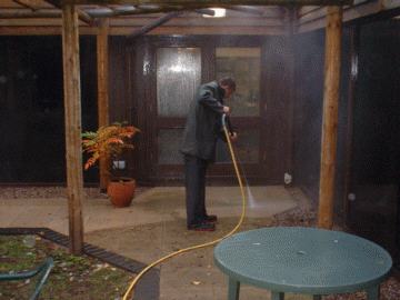Exterior cleaning with Jet Washer